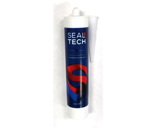 Герметик Sealtech 280мл силиконовый универсальный, прозрачный, фото 