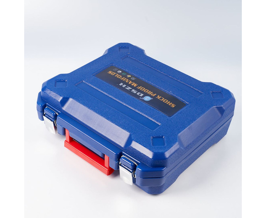 Манометрическая станция DSZH WK-P3602S (R22/404/407/410; 2-х вентильный; шланги 0.9м до 55 Bar-1/4"SAE, 2 адаптера R410 x R22, манометры 68мм, в кейсе), фото , изображение 3