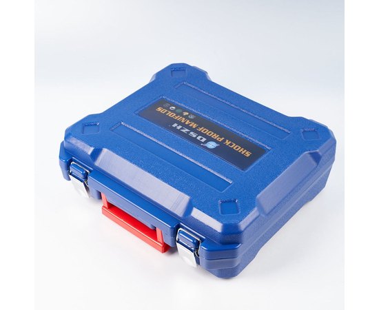 Манометрическая станция DSZH WK-P6002B (R22/134/404/410;2-х вентильный; шланги 1.5м до 55 Bar-1/4"SAE,2 адаптера R410 x R22,манометры 80мм,в кейсе), фото , изображение 3