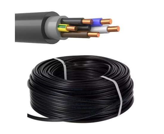 Кабель ВВГнг-LS 5х2,5 ГОСТ, бухта 100м, фото 