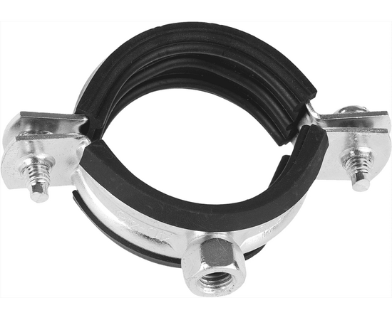 Хомут трубный 2 1/2" (74-80мм), гайка М8, фото , изображение 5