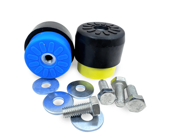 Антивибрационные опоры RF-PMM65 (4 шт, 40 - 65 кг, синие и желтые), фото , изображение 2