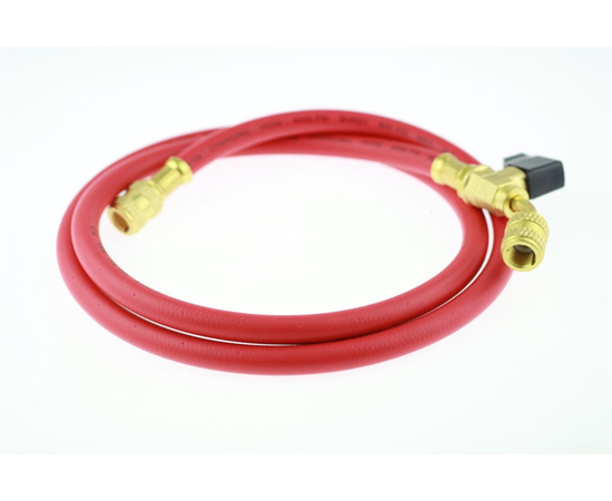 Шланг заправочный с вентилем FavorCool - M-360RYB-B, 1.5м, 1/4" SAE, до 41 бар, фото 