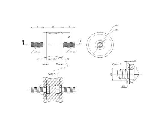 Антивибрационные опоры RF-V40P (4 шт, до 40кг, белые), фото , изображение 4
