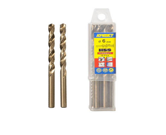 Сверло по металлу кобальт, 6.5мм, фото , изображение 3