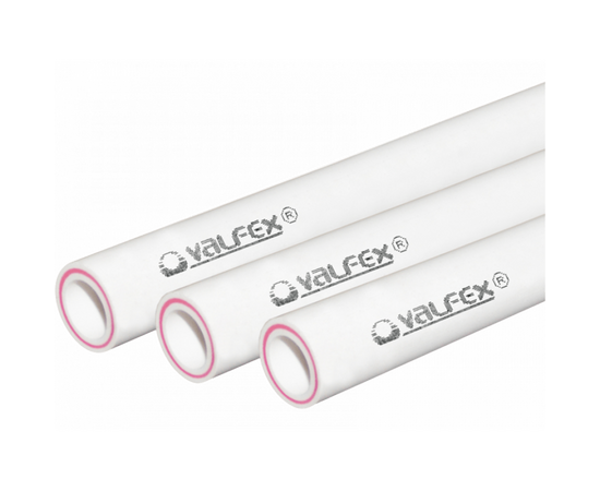 Труба арм.стекловолокном SDR 7.4 PN20 Valfex 25х3,5 мм - штанга 2м, белая, фото 