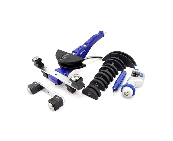 Трубогиб арбалетный DSZH CT-999 (1/4"; 5/16"; 3/8"; 1/2"; 5/8"; 3/4"; 7/8")(в кейсе с труборезом и риммером), фото , изображение 3