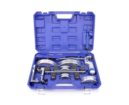 Трубогиб арбалетный с реверсом DSZH CT-999RF (алюминиевые колодки 1/4"; 5/16"; 3/8"; 1/2"; 5/8"; 3/4"; 7/8", в кейсе с труборезом и риммером), фото 