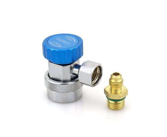 Быстросъёмная муфта с вентилем DSZH QC-19L (с переходником 14мм - 1/4"), фото 