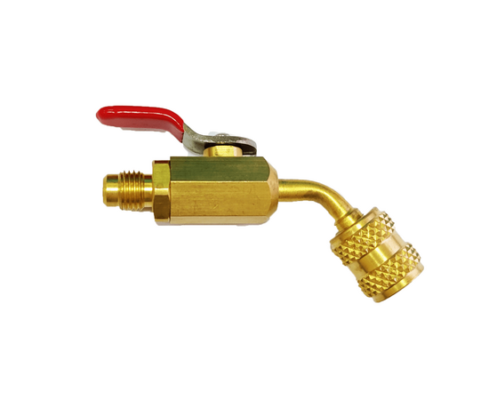 Вентиль-адаптер DSZH BC-453 штуцер 1/4" - гайка 5/16", угол 45°, фото , изображение 2