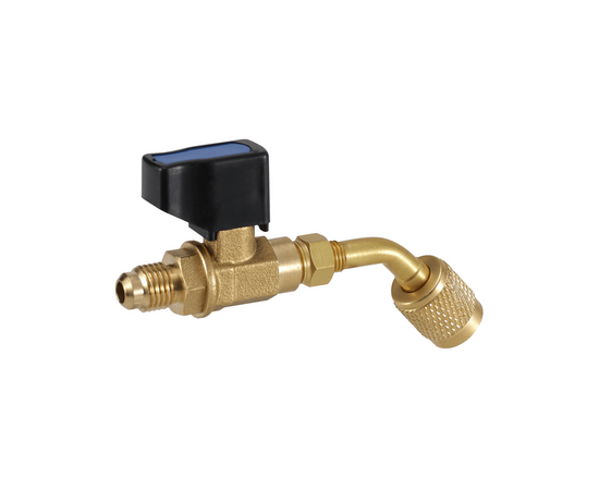 Вентиль-адаптер Value CV-06 (1/4" х 1/4" SAE; угол 45 гр.) (R22 x R22), фото 