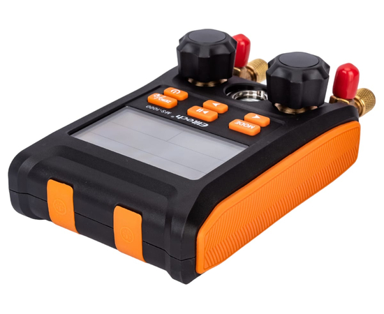 Цифровой манометрический 2х вентильный  коллектор Elitech MS-1000 (в кейсе), фото , изображение 4