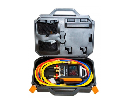 Цифровой манометрический 2х вентильный коллектор Elitech MS-2000 (в кейсе), фото , изображение 3