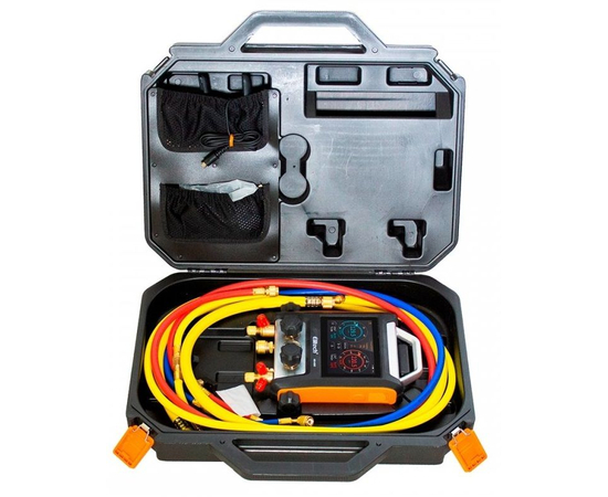 Цифровой манометрический 4х вентильный коллектор Elitech  MS-4000, фото , изображение 5