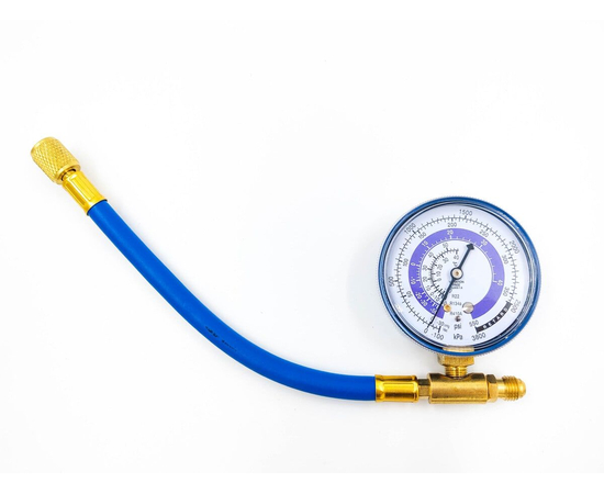 Манометрический коллектор FC-BR801G70BL (R22/134/410, до 38бар, шланг 20см), фото 