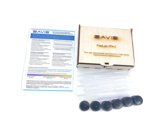 Тест кислотности и типа масла BAVIS FastLab AT4-2 (4шт кислотность, 2шт тип масла, в кейсе), фото , изображение 4