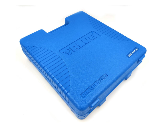 Манометрический коллектор VALUE VMG-2-R134A (2-х вентильный; 3 шланга 120 см; вентили быстросъемные, манометры 80 мм; упак. кейс), фото , изображение 9