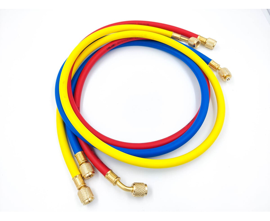 Манометрический коллектор Value VMG-2-R410A-B (R22, R134a, R410a, R407C; 2-х вентильный; 3 шланга 120см; манометры 68мм; упак. кейс), фото , изображение 5