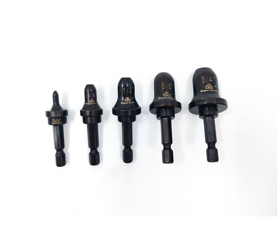 Super Stars ST-E900F - 1/4", 3/8", 1/2", 5/8", 3/4" набор насадок для развальцовки трубы, фото 