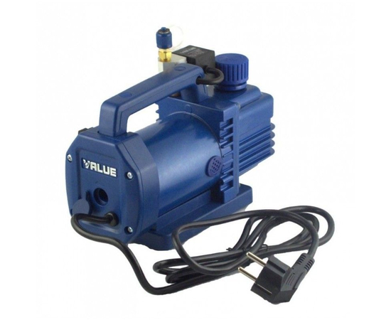 Вакуумный насос Value VI-215S-M (2ст; 42 л/мин; 2 Па; 4 кг, соленоидный вентиль), фото , изображение 2