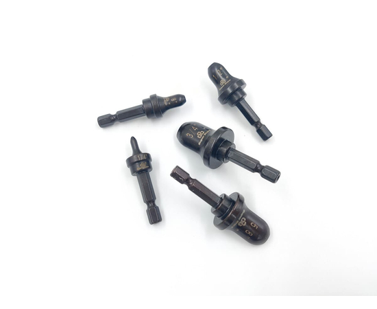 Super Stars ST-E900F - 1/4", 3/8", 1/2", 5/8", 3/4" набор насадок для развальцовки трубы, фото , изображение 3