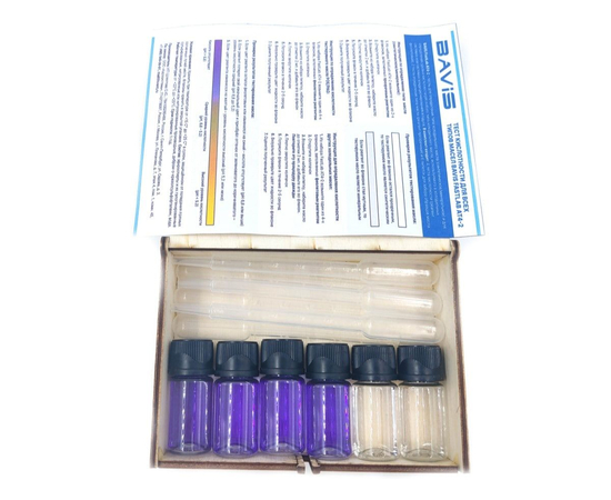 Тест кислотности и типа масла BAVIS FastLab AT4-2 (4шт кислотность, 2шт тип масла, в кейсе), фото , изображение 5