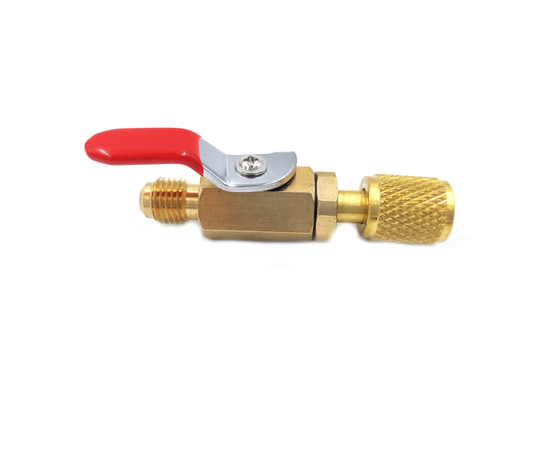 Вентиль-адаптер DSZH BV-03 штуцер 1/4" - гайка 5/16"(R410A), фото , изображение 2