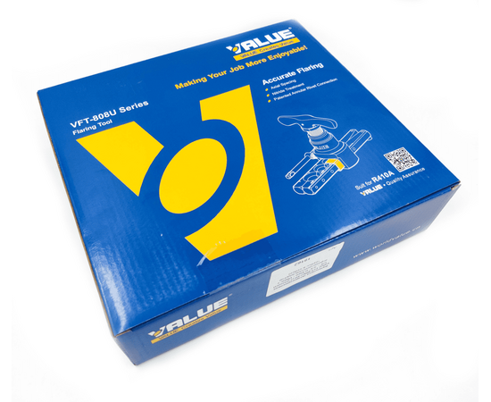 Вальцовка эксцентриковая Value VFT-808U-MI (2 плашки 1/4" - 3/4" и 6мм - 19мм; с ограничителем подачи трубы; в кейсе), фото , изображение 8