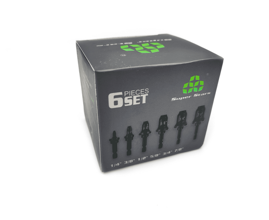 Super Stars ST-E900F - 1/4", 3/8", 1/2", 5/8", 3/4" набор насадок для развальцовки трубы, фото , изображение 5