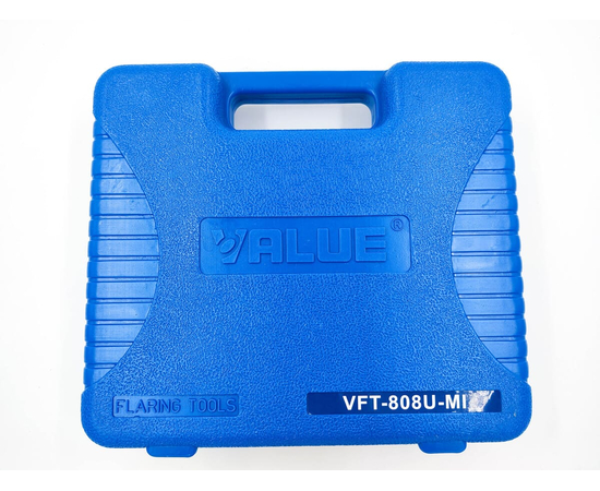 Вальцовка эксцентриковая Value VFT-808U-MI (2 плашки 1/4" - 3/4" и 6мм - 19мм; с ограничителем подачи трубы; в кейсе), фото , изображение 7