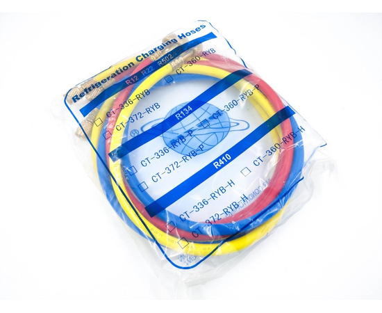 Заправочные шланги DSZH-360-RYB-P набор 3шт по 1.5м, 1/4" SAE, до 41 Bar, фото , изображение 3