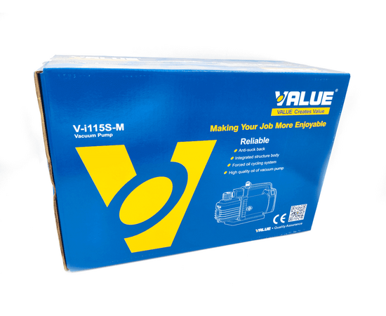 Вакуумный насос Value VI-115S-M  (1ст., 42 л/мин, 20 Па, 3.5 кг, соленоидный вентиль), фото , изображение 6