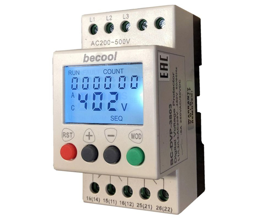 Реле контроля напряжения Becool BC-DVP-3803, фото 