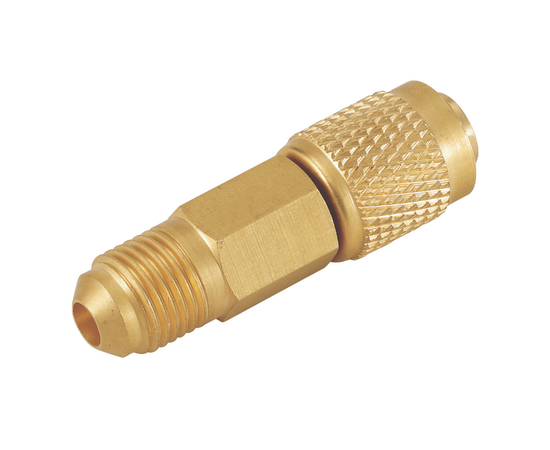 Адаптер Value V-07 (прямой, штуцер 1/4"-R22; гайка 5/16"-R410A), фото 