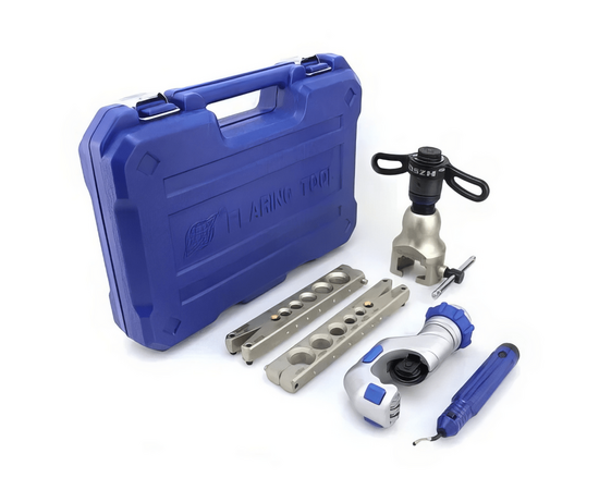 Вальцовка эксцентриковая с реверсом DSZH WK-R806FT-L (1/4"-3/4" и 6-19мм; в кейсе с труборезом и риммером), фото , изображение 2