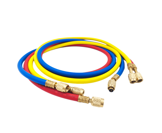 Шланг заправочный DSZH - 360-RYB - 1.5м, 1/4" SAE, до 34 Bar, фото , изображение 2