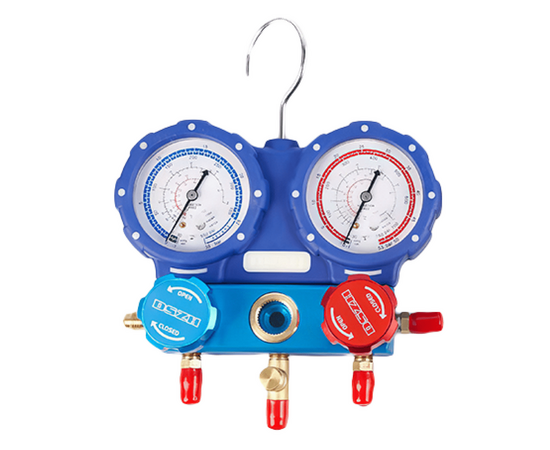 Манометрическая станция DSZH WK-C3602S (R22/32/134/410; 2-х вентильная; шланги 90см, 2 адаптера AD89), фото , изображение 3