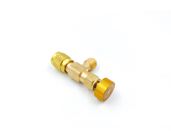 Вентиль с нажимом на ниппель FC-34C(HC-1224) гайка 1/4"(R22), штуцер 5/16", до 20 bar, фото , изображение 2