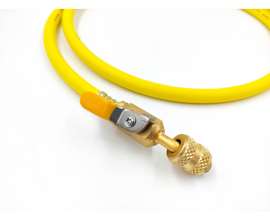 Шланг заправочный с вентилем DSZH CT-360-RYB-HV 1.5м, 1/4" SAE, до 55 Bar, фото , изображение 9