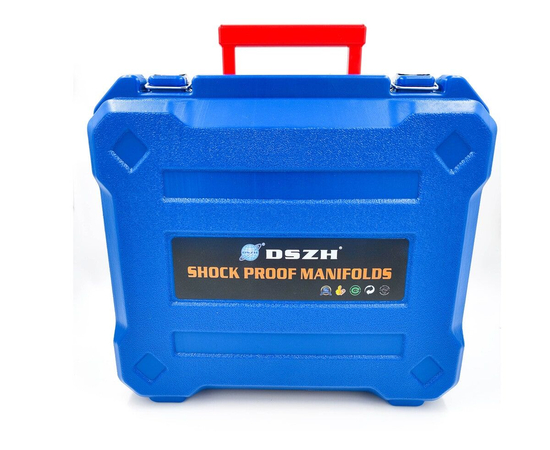 Манометрическая станция DSZH WK-P3603S (R22/134/404; 2-х вентильная; шланги 90см, упак. кейс), фото , изображение 4