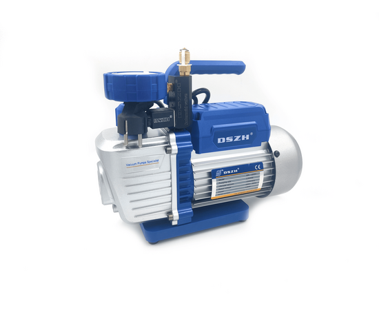 Вакуумный насос DSZH WK 135SV (1ст., 100 л/мин, 8.0 кг, вакуумметр, соленоидный вентиль), фото , изображение 3