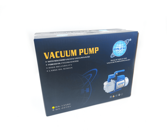 Вакуумный насос DSZH WK 135SV (1ст., 100 л/мин, 8.0 кг, вакуумметр, соленоидный вентиль), фото , изображение 12