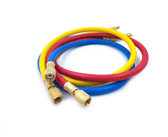 Манометрическая станция FavorCool CT-536G - R22/134/404/410; 2 вентильный, шланги 0,9м SAE 1/4", фото , изображение 9