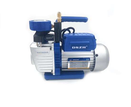 Вакуумный насос DSZH WK 135SV (1ст., 100 л/мин, 8.0 кг, вакуумметр, соленоидный вентиль), фото , изображение 4