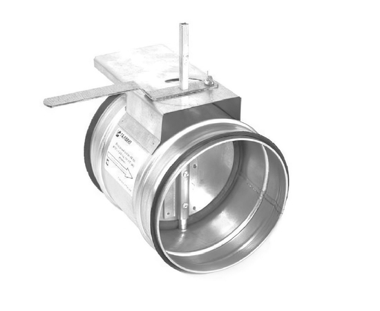 Дроссель-клапан(Кр) - 1 - 200 - 200 (оц. ст. 0.50/100 ) - с ЖК, фото 