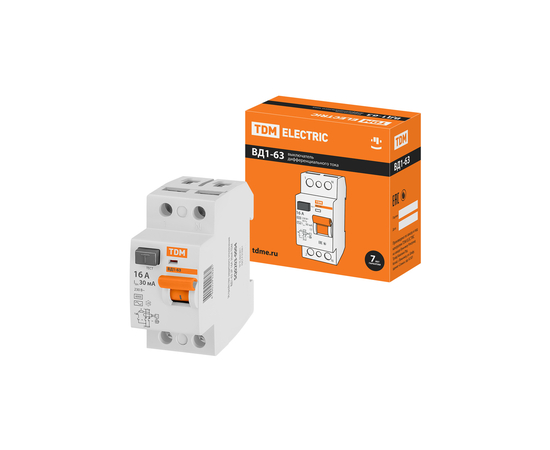 TDM УЗО ВД1-63 2/16А 30мА, фото , изображение 6