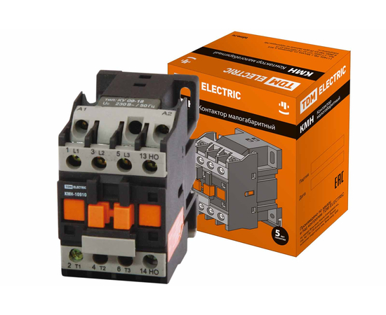 Контактор TDM КМН-10910 9А 230В/АС3 1НО, фото , изображение 2