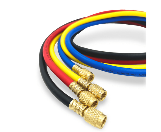 Манометрическая станция DSZH CT-860G-R410A (R22/134/404/410, 4-х вентильный, шланги 150см 4шт.), фото , изображение 8