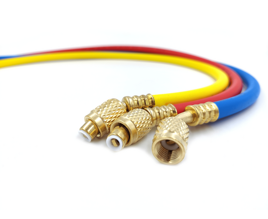 Манометрическая станция DSZH WK-C3602S (R32/134/407/410; 2-х вент; шланги 0.9м до 55 Bar-1/4"SAE, 2 адаптера AD89), фото , изображение 9