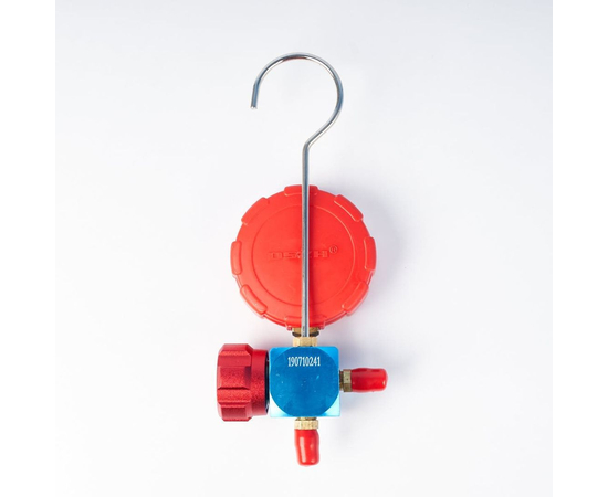 Манометрический коллектор DSZH WK-468GH со смотровым стеклом (R22/404/407/410; 1 вентильный, с манометром, без шлангов), фото , изображение 3